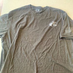 Bass Pro Shops Gray Hunting T Shirt 4XL Proud American Dog Shirt